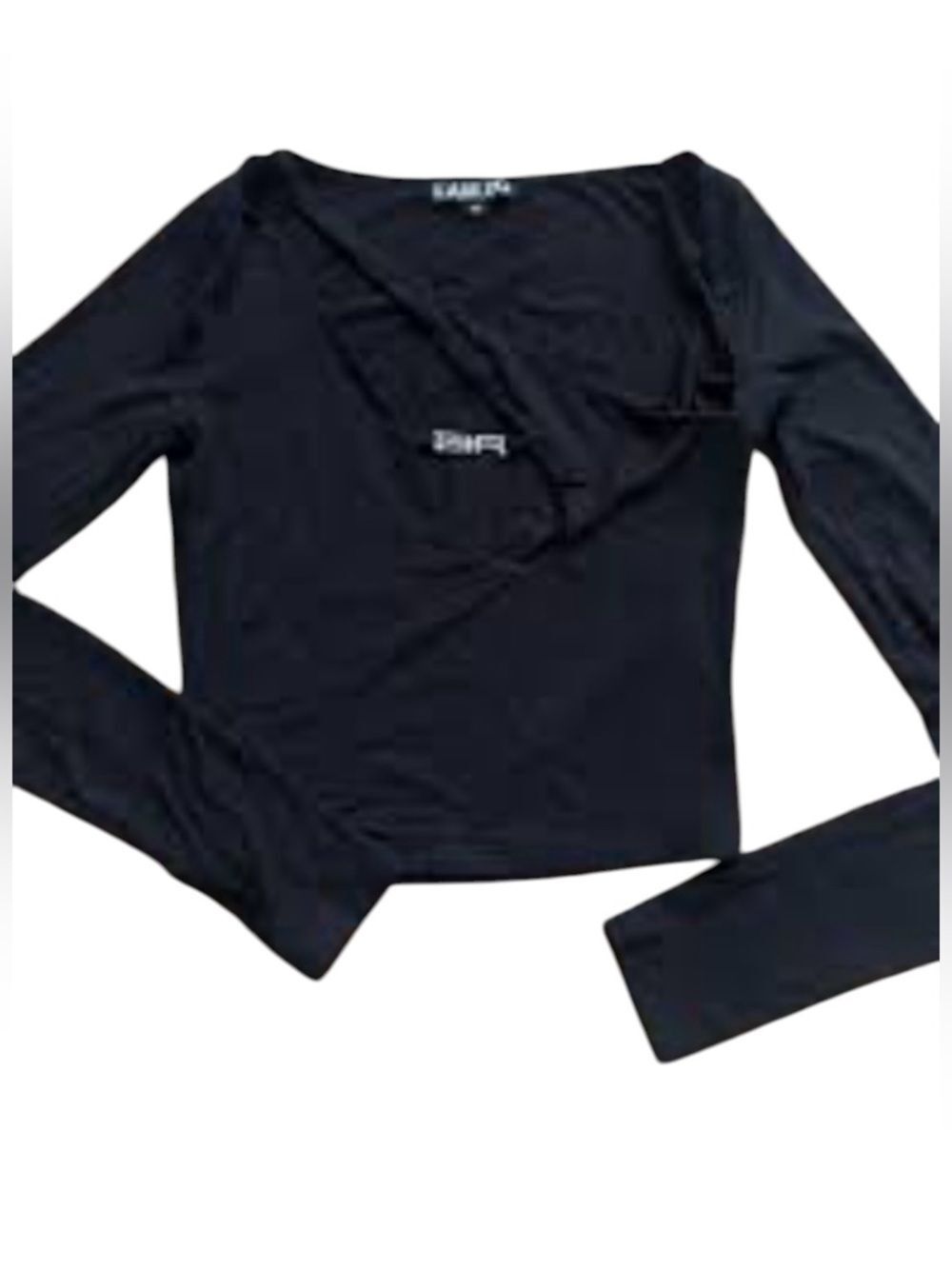 I.am.Gia. Black cut out shirt small